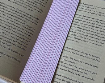 Pink & Red Stripe Bookmark | Pattern, Line | Christmas Present | Stocking Filler | Gift | TurnAndMark