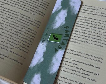 Fantasy Bookmark | Cute Bookmark: Green, Clouds, Love, Book | Christmas Present | Stocking Filler | Gift | TurnAndMark