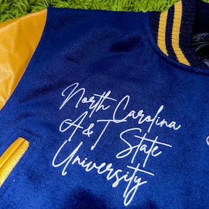 North Carolina A&T State University Vintage-inspirerad Varsity-jacka (Redo att skickas) GHOE AGGIE NCAT bild 5