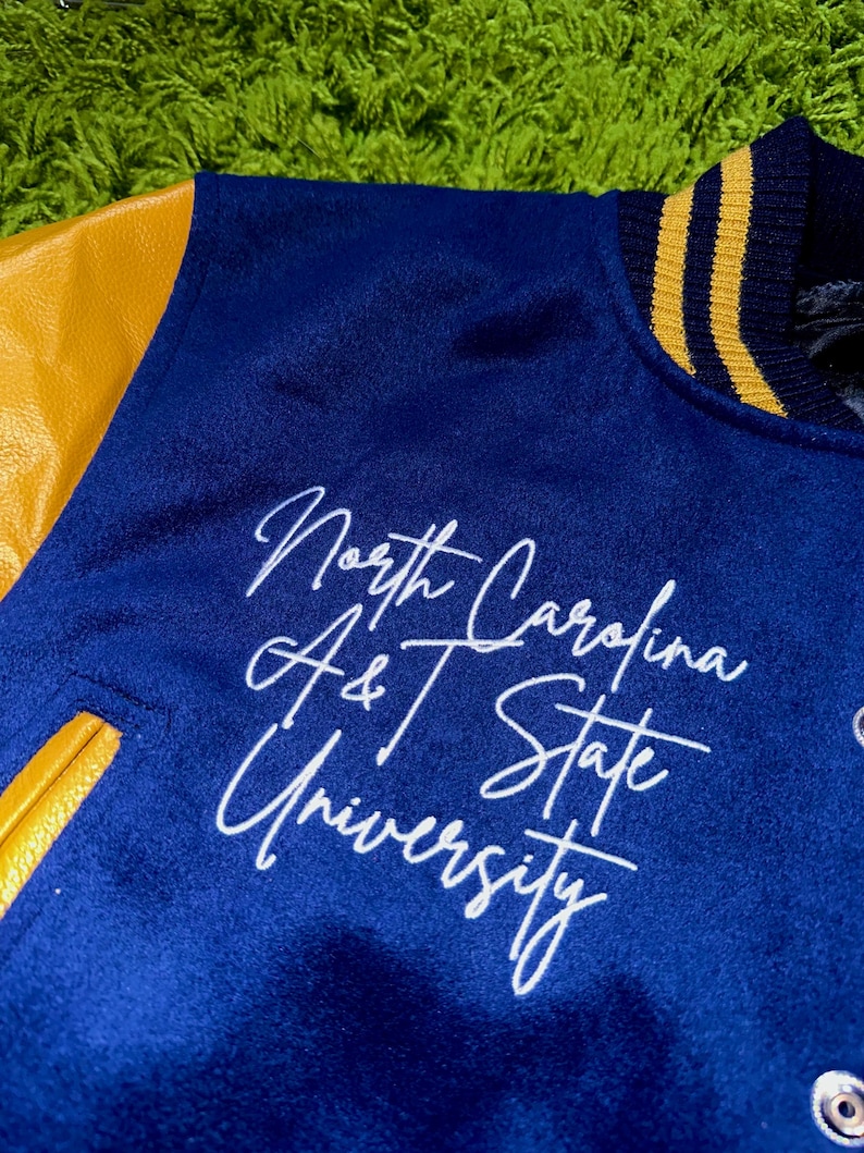 North Carolina A&T State University Vintage-inspirerad Varsity-jacka (Redo att skickas) GHOE AGGIE NCAT bild 5