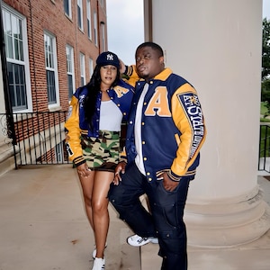 North Carolina A&T State University Vintage-inspirerad Varsity-jacka (Redo att skickas) GHOE AGGIE NCAT bild 1