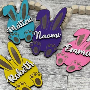 Easter Basket Tag, Custom 3D Easter Tag, Custom Easter Basket Tag, Personalized Easter Tag,  Spring Name Tag, Easter Gifts for Kids