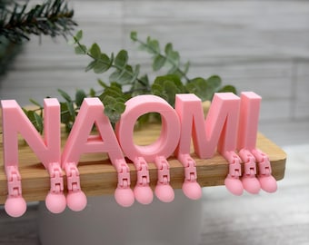Custom PLA Shelf Sitting Letters – Personalized Name Decor -  for Home, Office, Educational