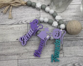 Personalized 3D Wine Glass Charm, Halloween Party Drink Marker (PLA Plastic)