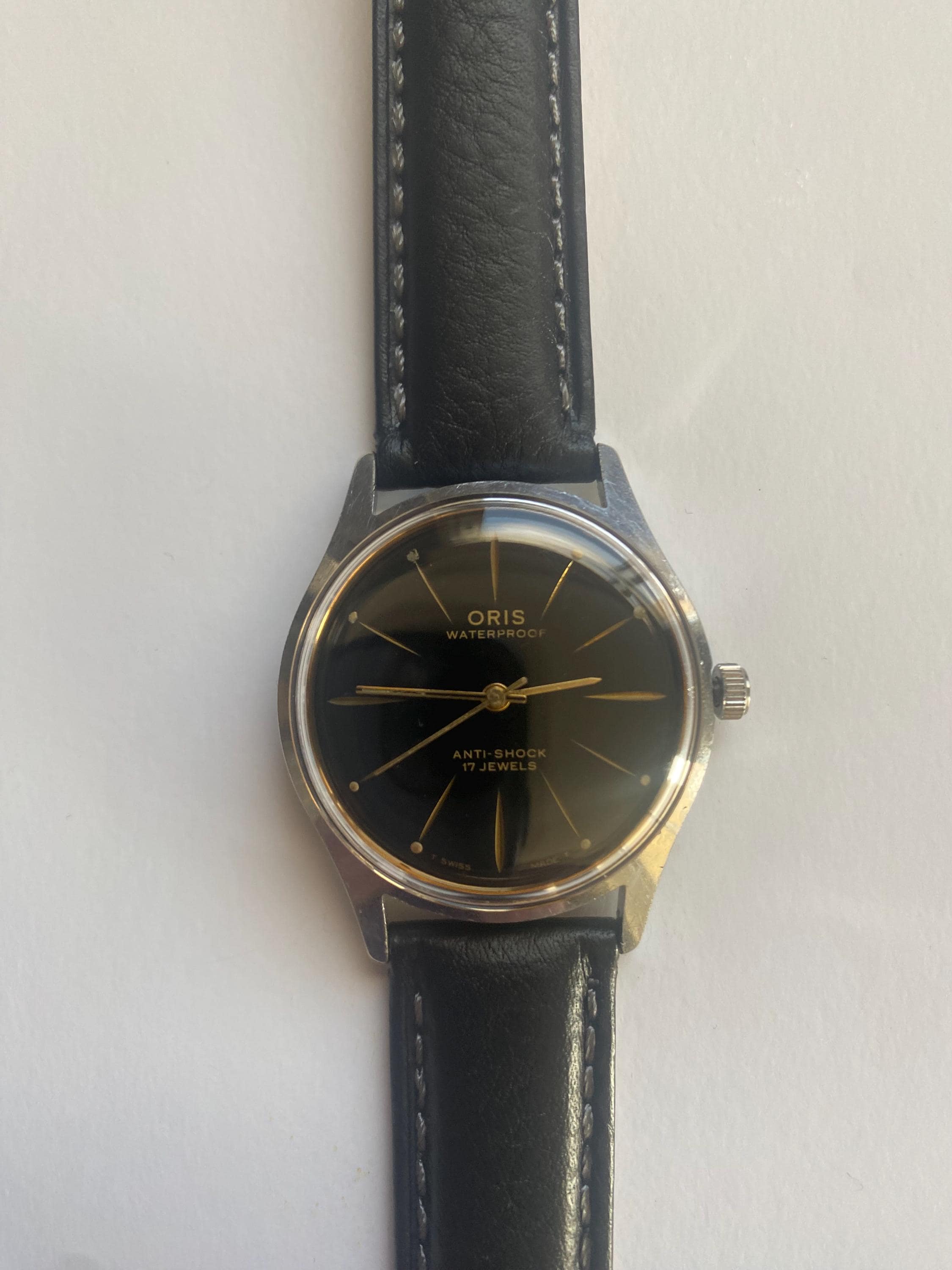 時計 Oris vintage ANTI SHOCK 17JWELS Vintage 70's Gold Plated Oris 17 Jewel Ladies Watch Anti