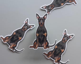 Doberman Sticker | waterproof sticker, decal