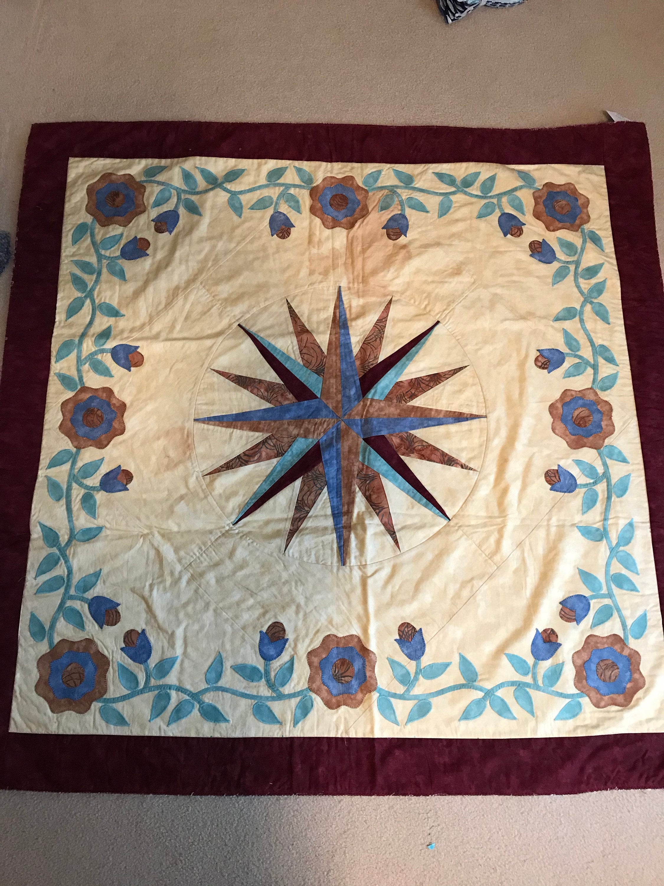 Mariners Compass Tablecloth - Etsy