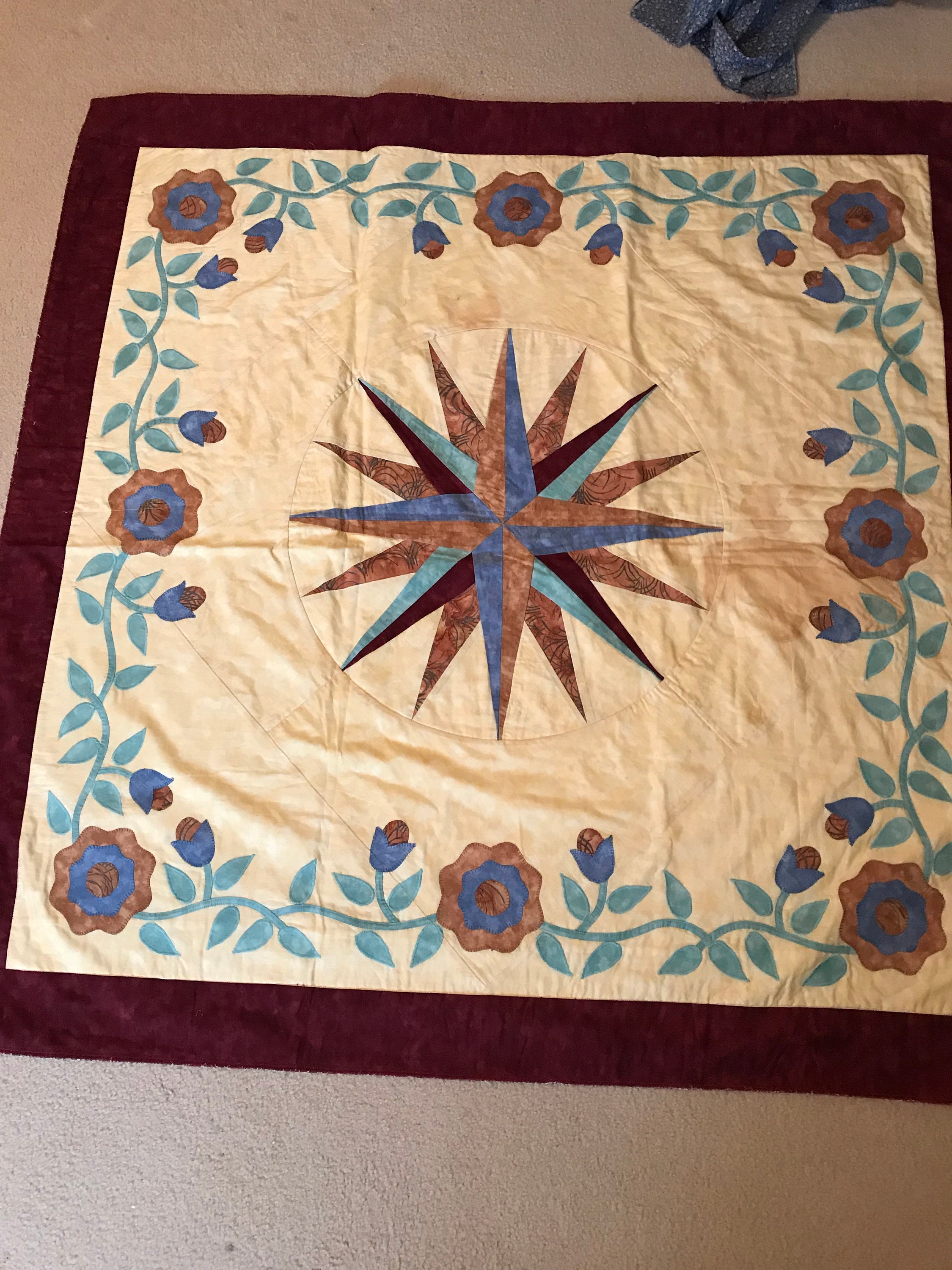 Mariners Compass Tablecloth - Etsy