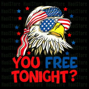 Eres libre esta noche PNG, Águila calva americana, Mullet PNG, Águila americana PNG, Águila Mullet PNG, Cuatro de julio PNG