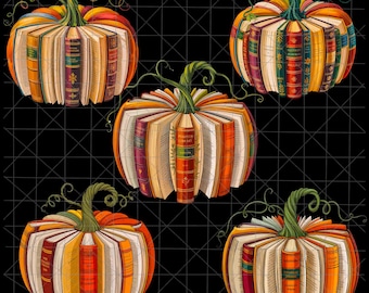 Bundle Book Pumpkin Autumn Fall Png, Librarians Bookworm Teacher Png, Retro Reading Halloween Png, Book Halloween, Halloween Teacher Shirt