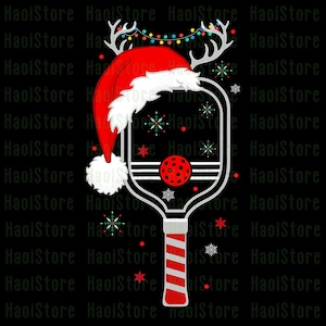 Pickleball Player Christmas Png, Reindeer Xmas Png, Pickleball Christmas Png, Reindeer Pickleball Christmas Png