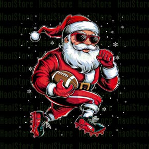 サッカーをするサンタさん PNG、クリスマスのサッカー選手 PNG、クリスマスのサッカー PNG