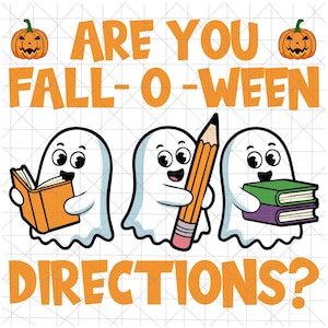 Är du höstens vägbeskrivningar svg, Halloween lärarspöke svg, klass Halloween svg, skola Halloween svg
