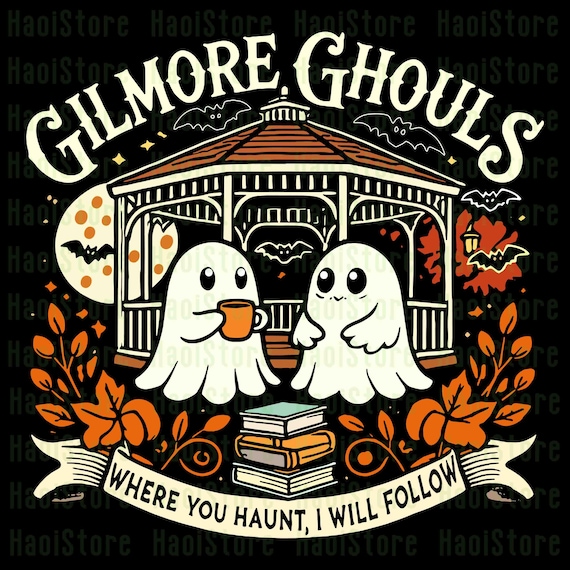 Gilmore Ghouls Halloween Svg, Ghost Spooky Season Halloween Svg, Ghost Halloween Svg, Funny Halloween Kids Svg