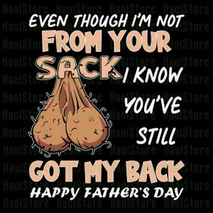 Même si je ne suis pas de ton sac png, Citation pour la fête des pères png, Citation pour papa, png pour mon beau-père, Citation pour papa