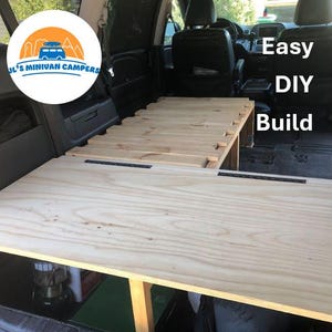 Camper Plans Minivan Conversion Camper DIY Plans Slat Bed Honda Odyssey Car Camper Van