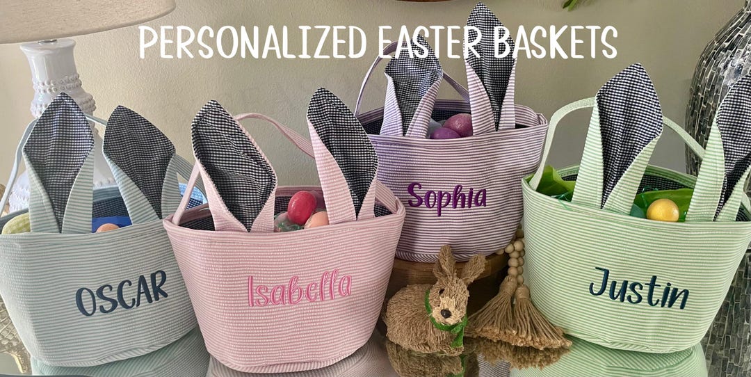 Personalized Easter Basket | Custom Name Easter Basket for Kids ...