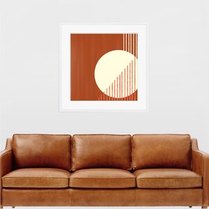 Geometric Abstract Art Print. Popular Printable. Square Earth Tone MCM artwork. Mid Century Modern Painting. Downloadable MCM Abstract Print image 8