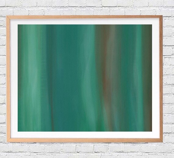 Abstract Painting Printable Emerald Green Wall Art Modern Minimalist Poster Watercolor Large Printable Abstract Green Wall Decor