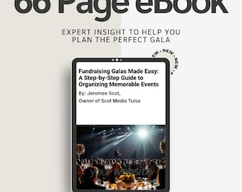 Fundraising Gala Guide eBook | Templates & Planning (Digital Download)