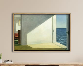 Framed Edward Hopper Rooms by the Sea (1951) poster, Edward Hopper print, Edward Hopper wall art, Edward Hopper exhibition print