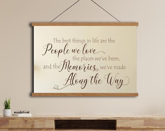 Letreros inspiradores, letrero de las mejores cosas de la vida, letrero de decoración del hogar, letrero de madera para decoración de pared, letreros motivacionales