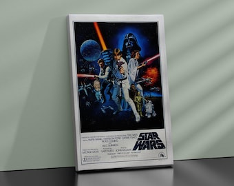 印刷可能なスターウォーズIV: 新たなる希望 1977 ヴィンテージ