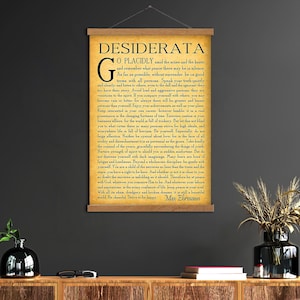Desiderata Print, Desiderata Poem, Desiderata Poster, Poezja Ścienna Sztuka, Prezent Ukończenia Szkoły, Pomysł Na Ukończenie Szkoły