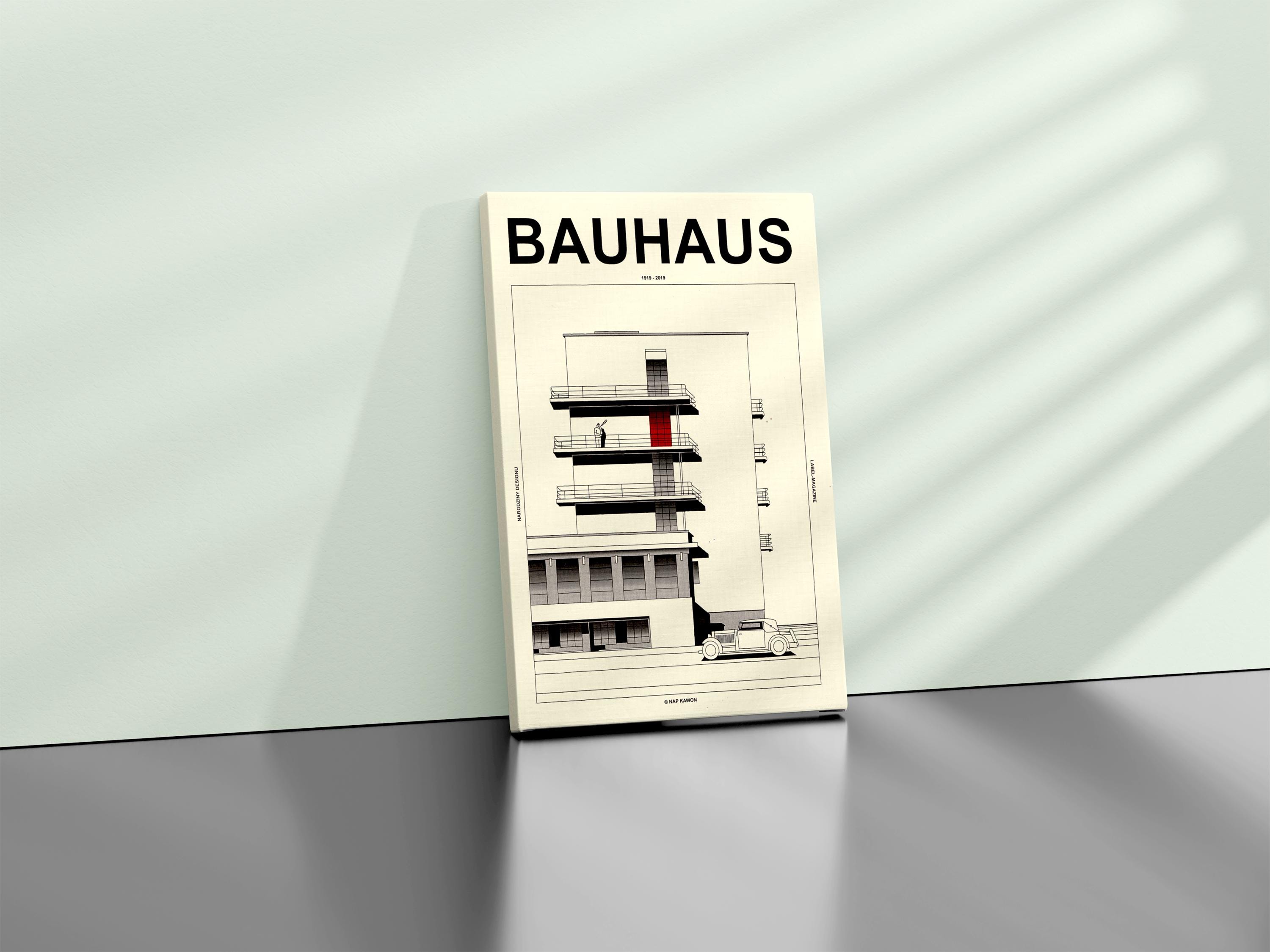 Bauhaus Vintage Poster, Bauhaus Print, Bauhaus Design, Bauhaus Cover Poster, Canvas Wall Art, Bauhaus Art Large
