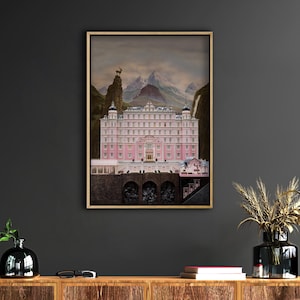 Manifesto del film Grand Budapest Hotel di Wes Anderson, poster da parete per amanti del cinema, stampa decorazione cinema, regalo opera d'arte del film