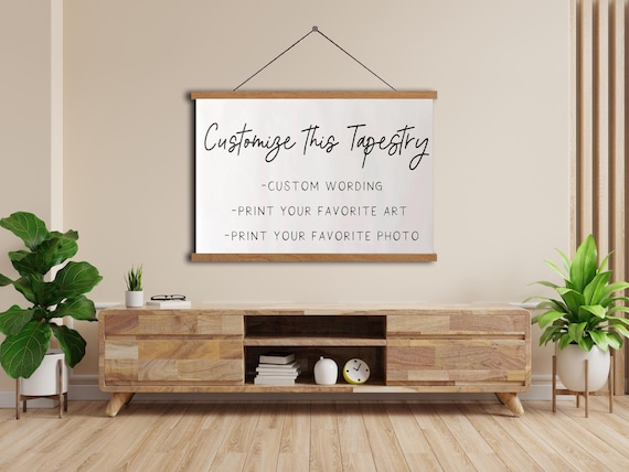 Custom Tapestry Wall Art With Personalized Quotes,Custom Canvas Hanging,Custom Oversized Wall Art,Customizable Extra Large Wall ArtChristmas