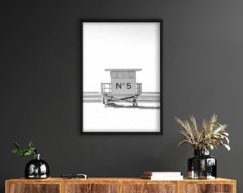 Fashion Beach Poster,Coastal fashion prints, Surf beach, Floatie pool, Black and White Fashion Wall Art Poster