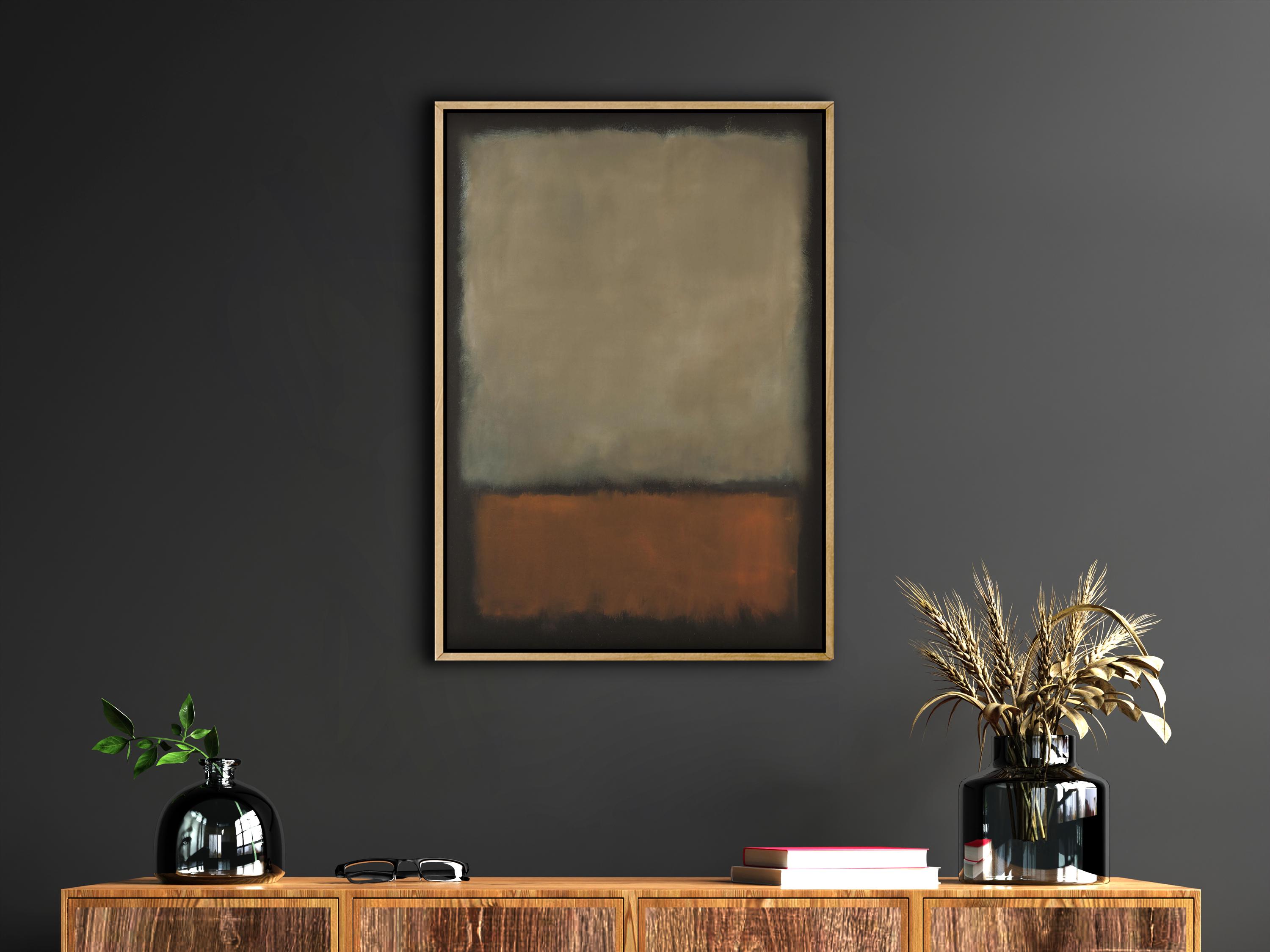 Amazon.co.jp: Mark Rothko マーク・ロスコ 絵画 茶色 ミニマリスト 