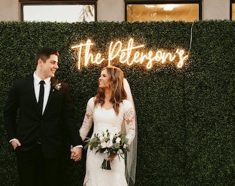 Custom Neon Wedding Decor/Wedding LED Decor/Neon Aesthetic Sign/Neon Name Sign/Led Sign/Wedding Signs/Kids Bedroom Decor/Neon Sign