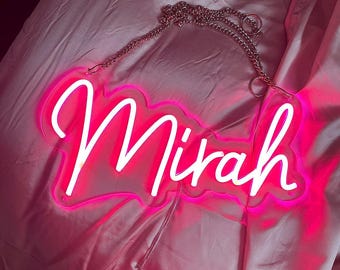 Neon Custom Name Sign | Kids Name LED Sign| Custom Neon Sign| Kid Room Decorations | Kids Name Neon Sign | LED Neon Sign| Bedroom Neon Sign