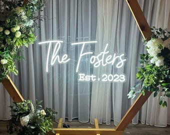 Wedding Neon Sign, Custom Neon Sign, Wedding Reception Sign, Wedding Décor, Personalized Wedding Signs, Party Neon Sign, Wall Art