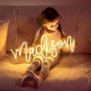 Custom Name Neon Sign | Kids Name LED Sign| Custom Neon Sign| Kid Room Decorations | Kids Name Neon Sign | LED Neon Sign| Bedroom Neon Sign