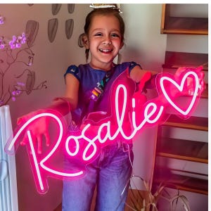 Kids Name Neon Sign, Neon Sign Bedroom, Neon Sign, Custom Neon Sign Bedroom, Bedroom Decor, Kids Room Decor, Home Decor, Gift For Kids