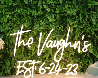 Custom Neon Name Sign, Wedding Neon Sign, Custom Neon Sign Battery Operated, Neon Sign Custom Wedding, Custom Led Neon Sign For Wedding