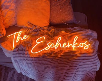 Custom Neon Wedding Decor, Neon Wedding Sign, Wall Decor, Name Neon Light, Wedding Neon Light,  Personalized Gifts Neon Sign, Neon Name Sign