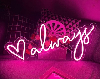 Custom Neon Sign Wedding Decor, Battery Operated Led Lights, Acrylic Wedding Sign, Family Name Sign Wall Decor, Personalized Gifts, LED Sign