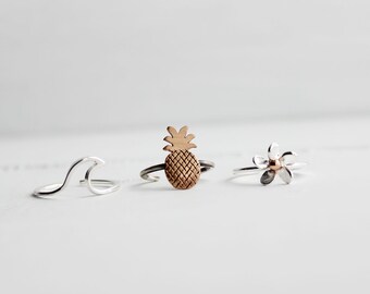 Unique Summer Time Toe Rings and Midi Rings are here, Beach jewelry, Tropical jewelry