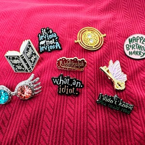 Pins for Wizards and Witches, Magical Collectable Enamel Pins, Magical Inspired Pins for Wizards and Witches