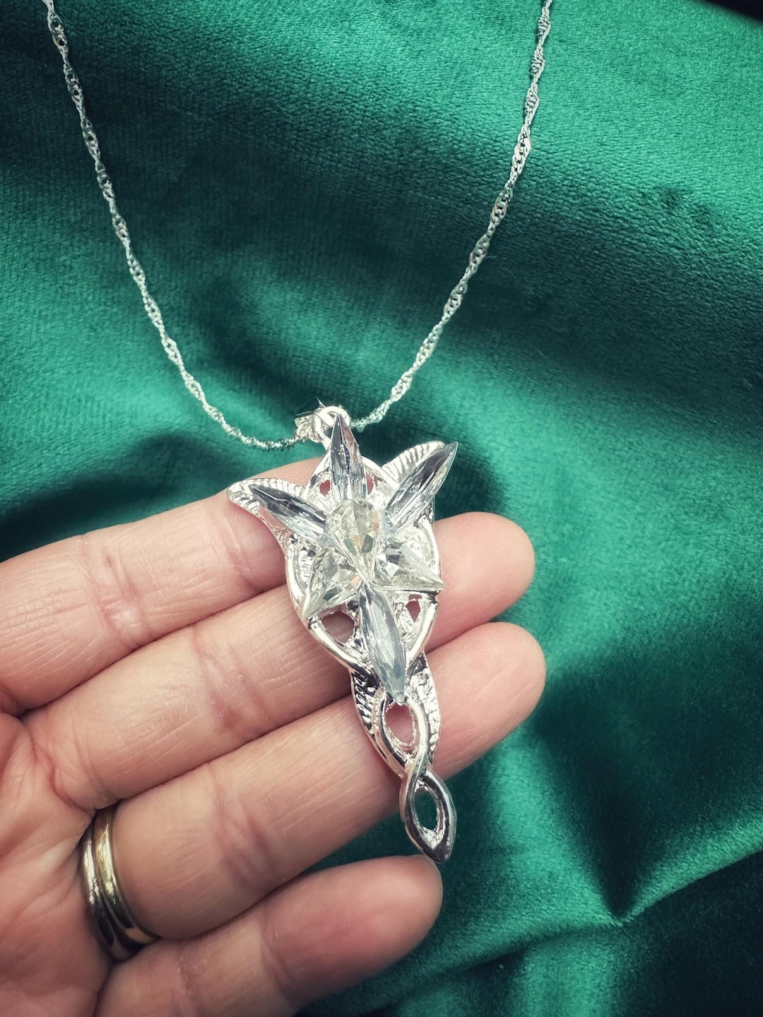 Aragorn Necklace Lotr Narsil Aragorn's Sword Silver Pendant