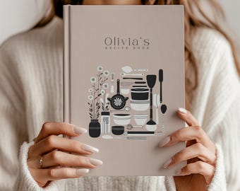 Libro de cocina personalizado, libro de recetas personalizado, chef familiar, diario de cocina, libro de cocina familiar, regalo para parejas, libro de recetas con nombre personalizado