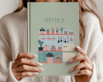Custom Cookbook, Personalized Recipe Book, Family Chef, Cooking Journal,  Family Cook Book, Couple Gift, Personalized Name Recipe Book