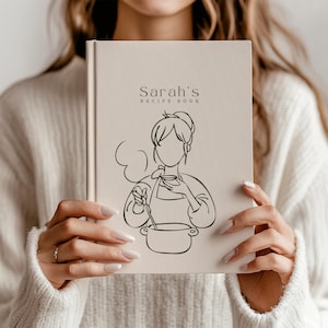 Custom Cookbook, Personalized Recipe Book, Family Chef, Cooking Journal,  Family Cook Book, Couple Gift, Personalized Name Recipe Book