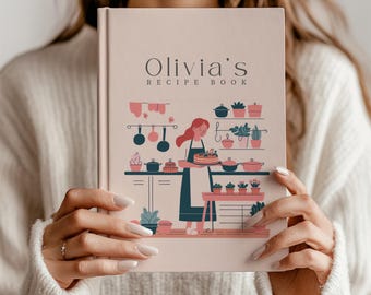 Custom Cookbook, Personalized Recipe Book, Family Chef, Cooking Journal,  Family Cook Book, Couple Gift, Personalized Name Recipe Book