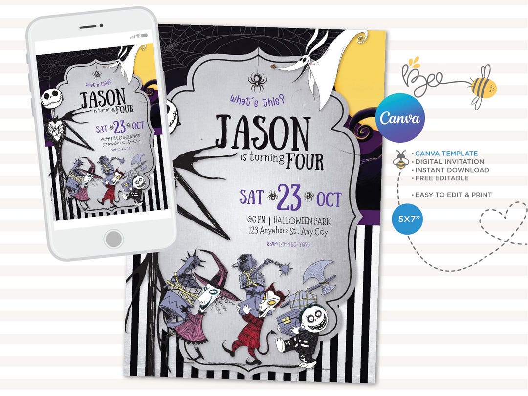 Jack Skellington Ha Ispirato Questo Fiocco Di Neve The Nightmare Before Christmas Biglietti Di Auguri (vuoti/personalizzati) Buste Set Da 5 Set Da 10 - Italia - Foto 13