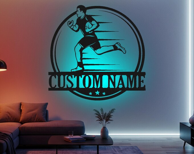 Personalized Rugby All Star Metal Wall Decor - Aluminum All Star Rugby ...
